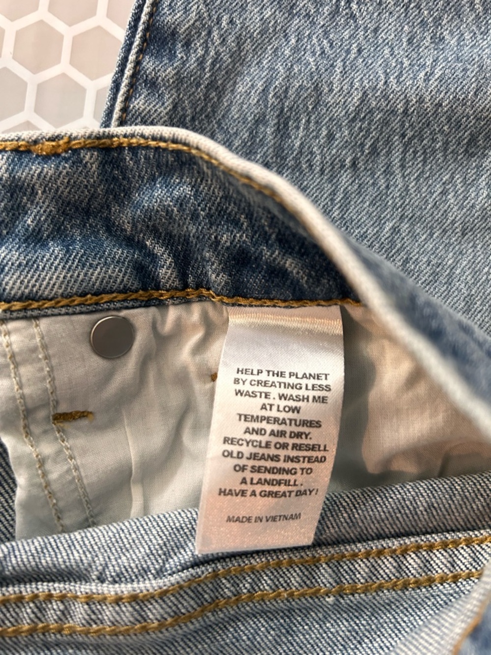 PacSun Light Blue “Dad” High Rise Straight Denim Jeans. Size XXS (24) - Picture 7 of 8